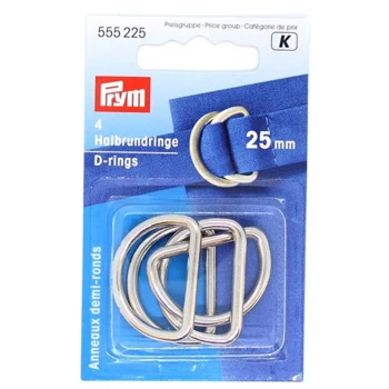 Prym D-ringe, 25 mm, 4 stk